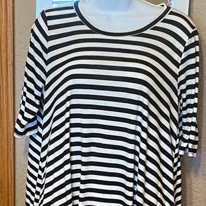 B&W HIGH LOW COTTON DRESS